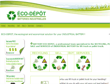 Tablet Screenshot of battery-ecodepot.com